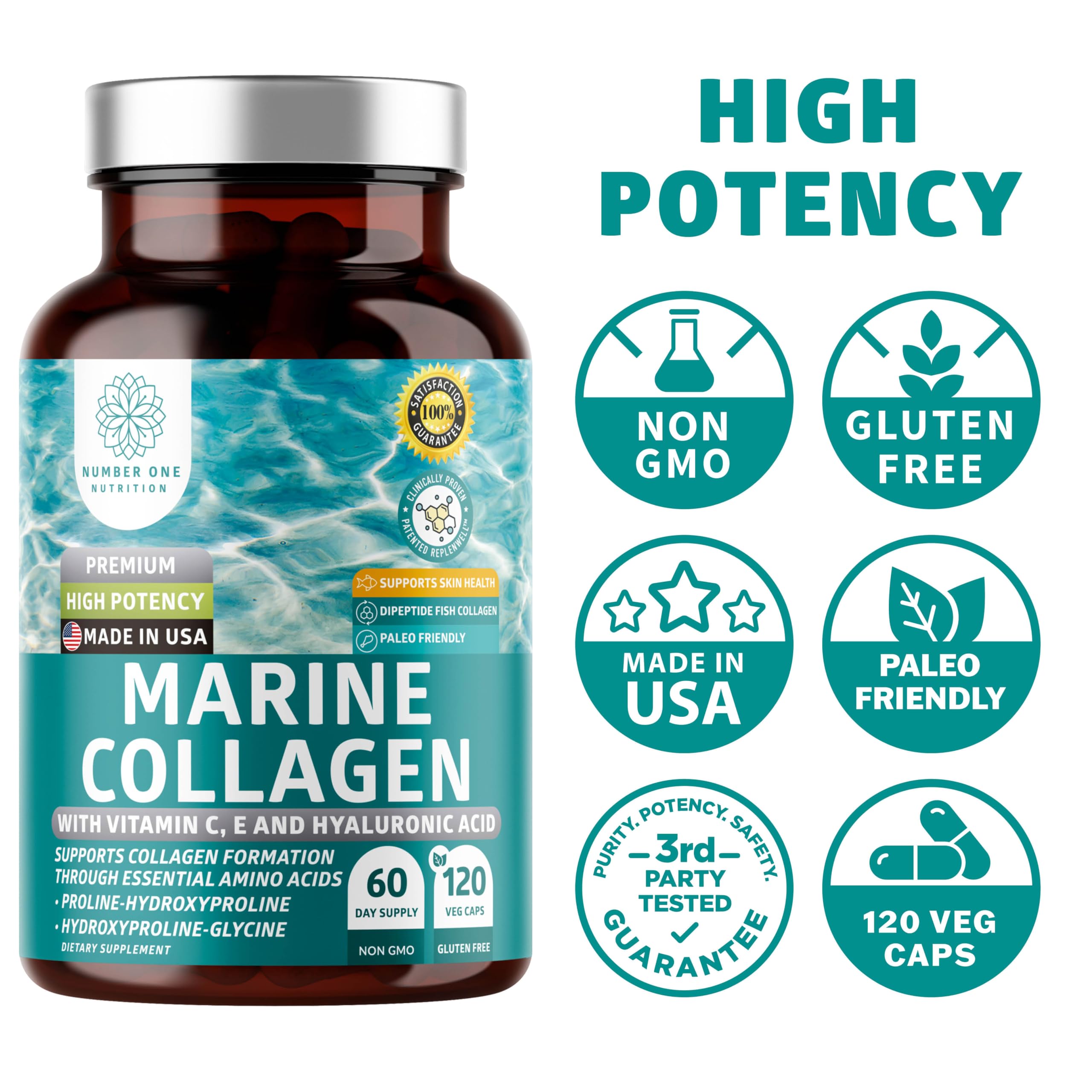 Foto 8 pulgar | Suplemento De Colágeno Número Uno En Nutrición Para Peces Marinos Tipo S - Venta Internacional.