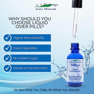 Foto 3 | Suplemento De Sílice Eidon Liquid Silice Mineral, 60 Ml, Paquete De 2 - Venta Internacional.