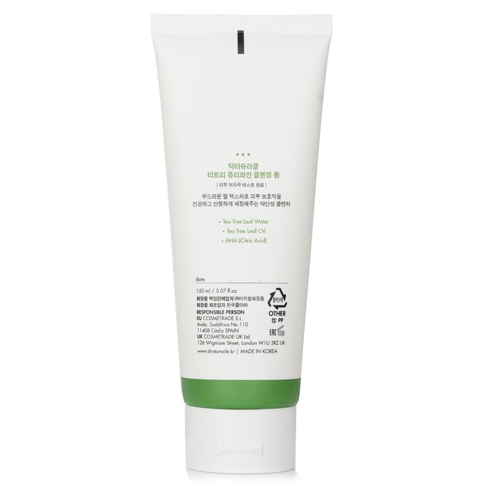 Foto 4 pulgar | Espuma Limpiadora Dr.ceuracle Tea Tree Purifine 30 Para Pieles Con Acné - Venta Internacional.