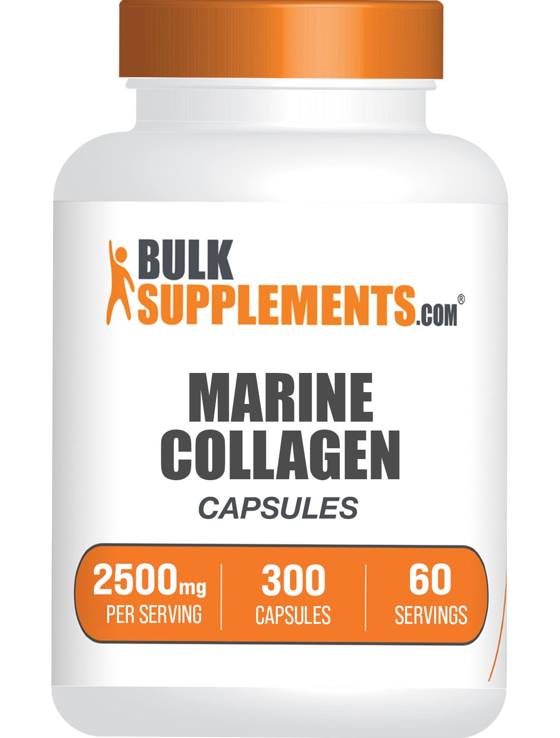 Foto 2 pulgar | Suplemento De Colágeno Marino Bulksupplements.com 300 Cápsulas - Venta Internacional.
