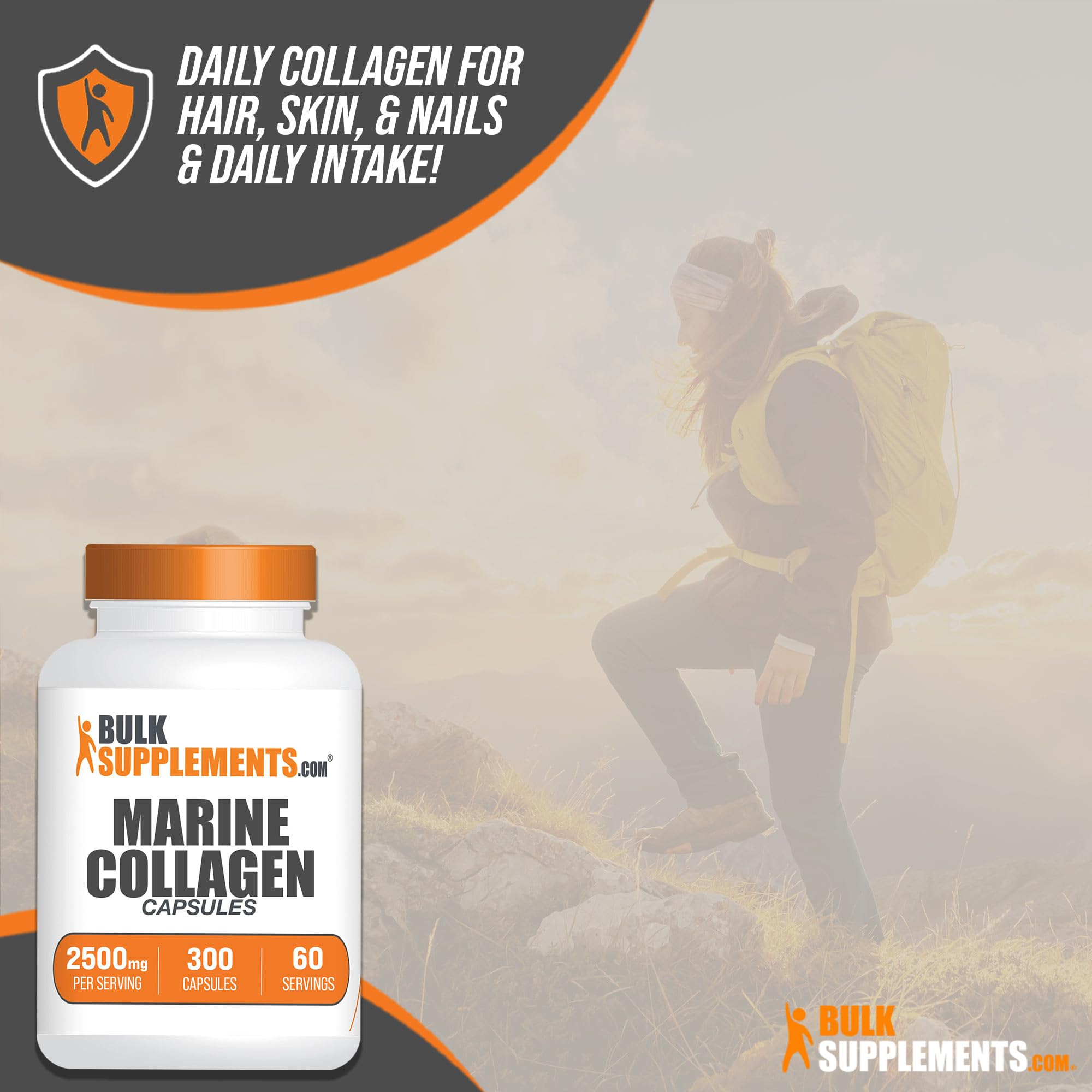 Foto 5 pulgar | Suplemento De Colágeno Marino Bulksupplements.com 300 Cápsulas - Venta Internacional.