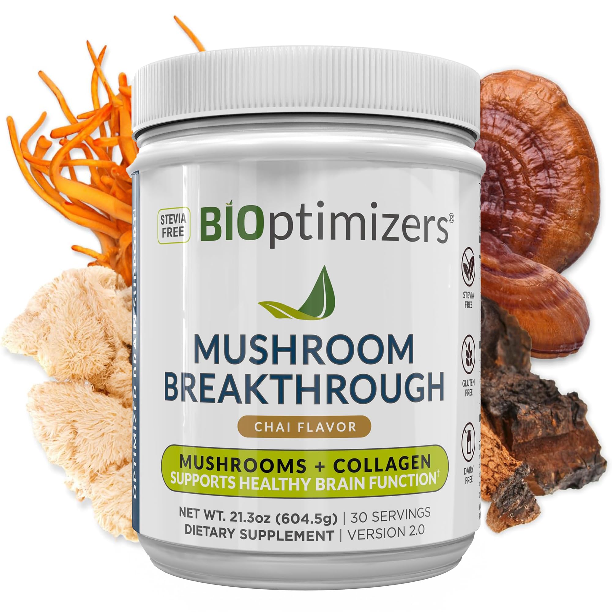 Foto 2 pulgar | Suplemento Bioptimizers Con Sabor A Chai Revolucionario Con Hongos - Venta Internacional.