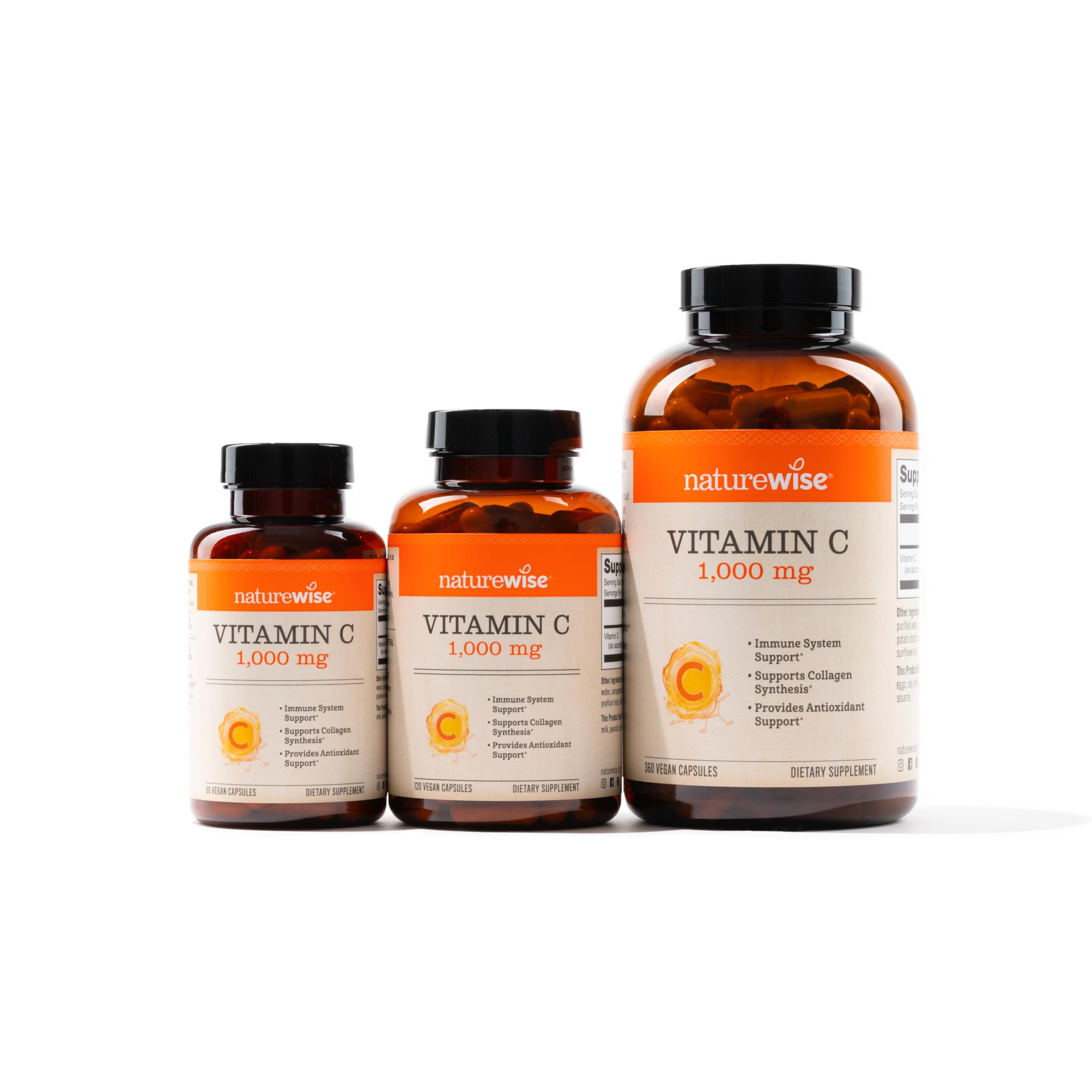 Foto 4 pulgar | Suplemento De Vitamina C Naturewise 1000 Mg 120 Cápsulas - Venta Internacional.