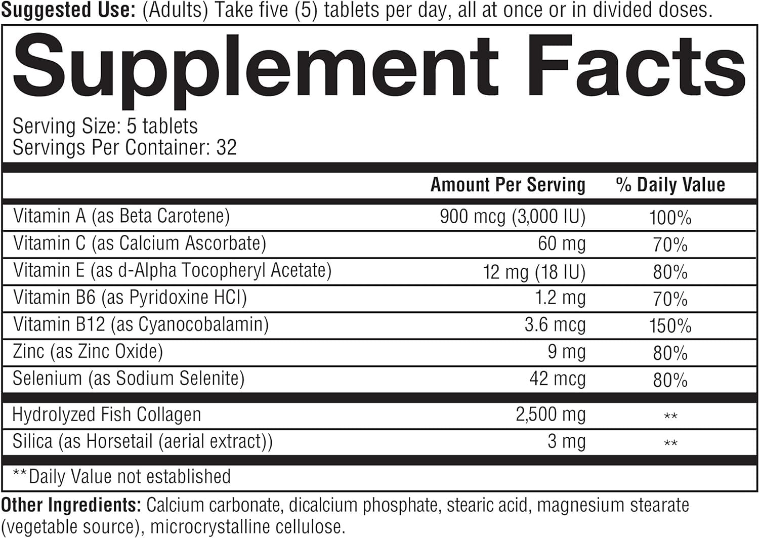 Foto 3 pulgar | Suplemento De Colágeno Marino Youtheory De 2500 Mg Con Vitaminas - Venta Internacional.