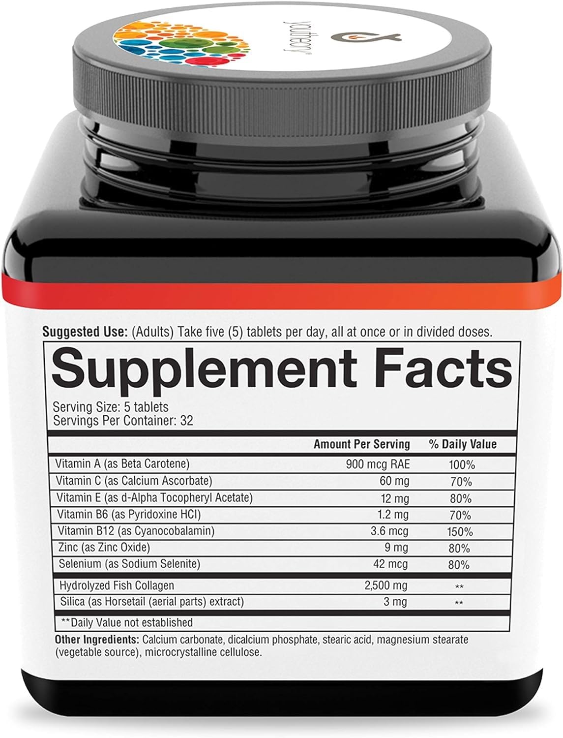 Foto 4 pulgar | Suplemento De Colágeno Marino Youtheory De 2500 Mg Con Vitaminas - Venta Internacional.