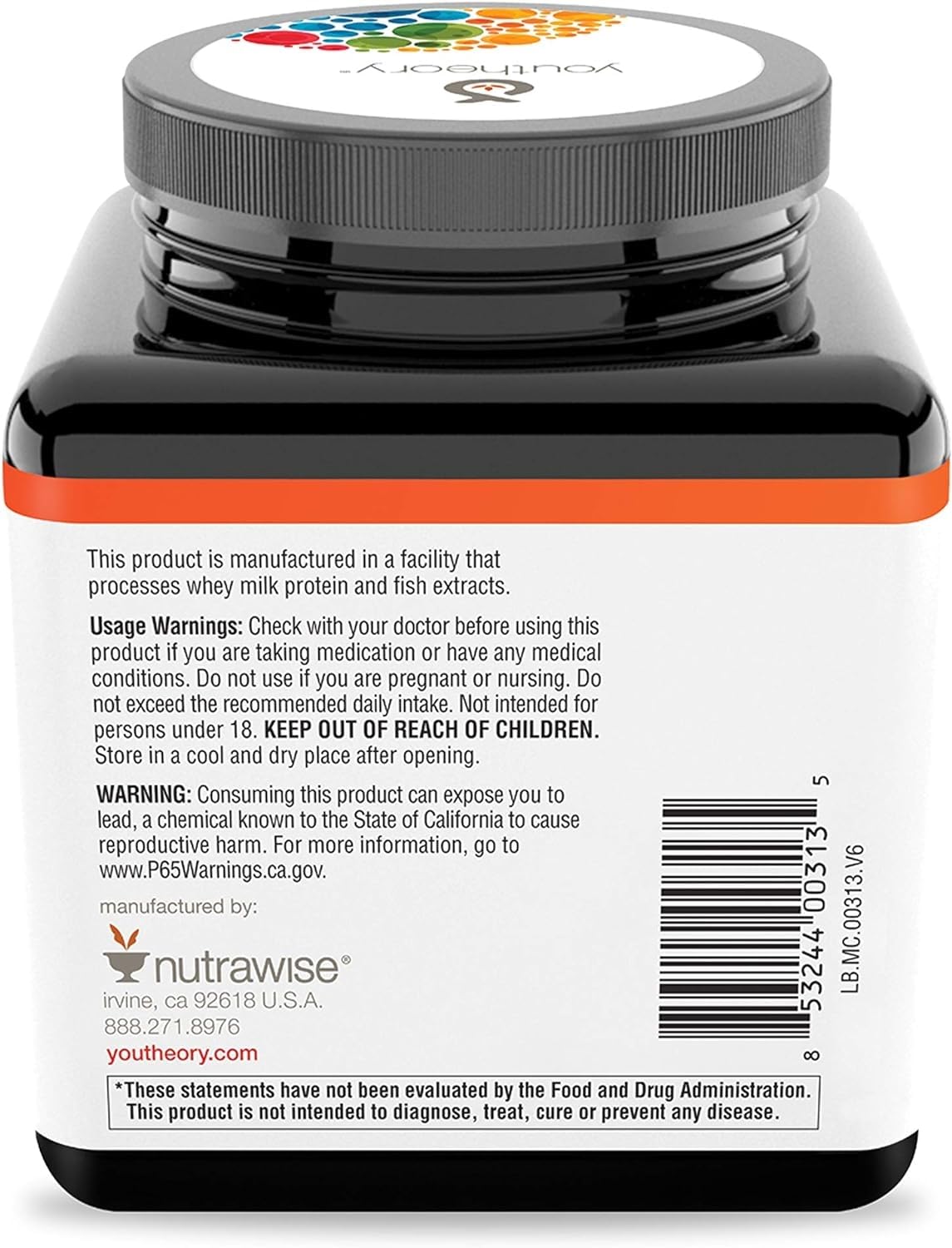 Foto 6 pulgar | Suplemento De Colágeno Marino Youtheory De 2500 Mg Con Vitaminas - Venta Internacional.