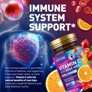 Foto 4 | Vitamina C Masticable De 1000 Mg Con Escaramujos Hecha Por La Naturaleza - Venta Internacional.