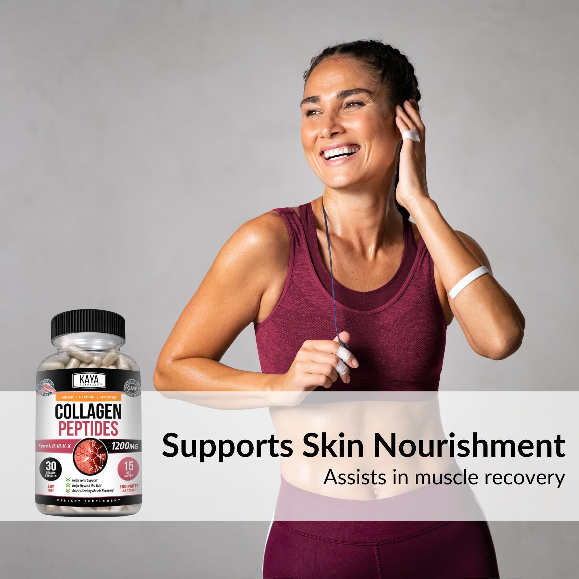 Foto 4 pulgar | Suplemento Kaya Naturals Con Péptidos Multicolágeno, 30 Cápsulas - Venta Internacional.