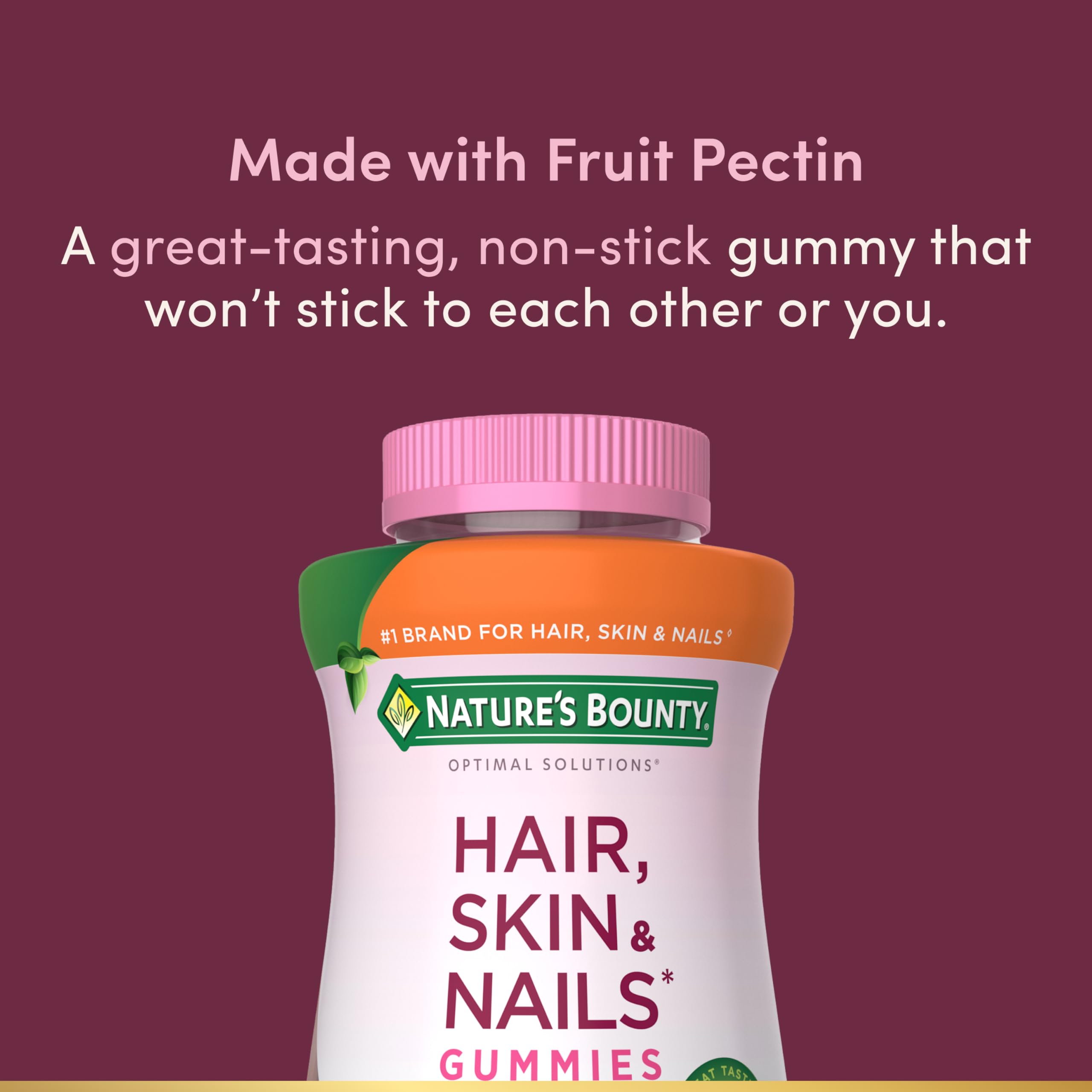 Foto 4 pulgar | Complementa 200 Gomitas Para Cabello, Piel Y Uñas De Nature's Bounty - Venta Internacional.
