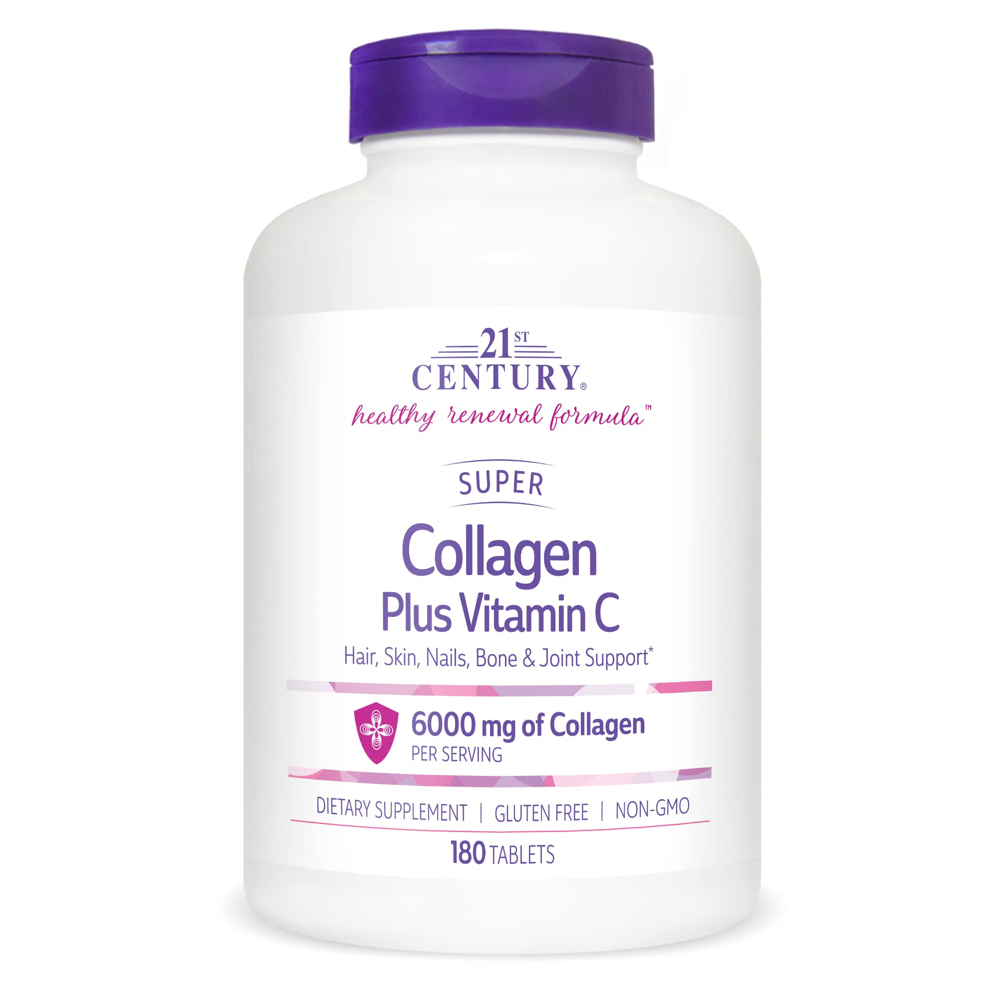 Suplemento 21st Century Super Collagen + Vitamina C 180 Comprimidos - Venta Internacional.