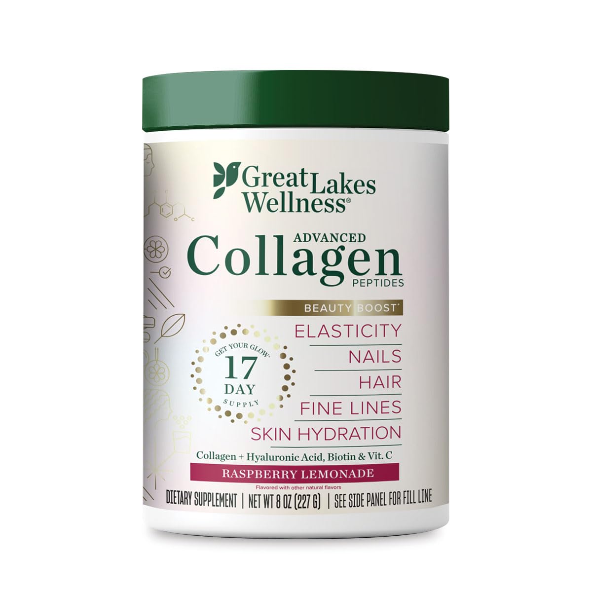 Foto 2 pulgar | Suplemento De Colágeno Great Lakes Wellness Beauty Boost, 240 Ml - Venta Internacional.