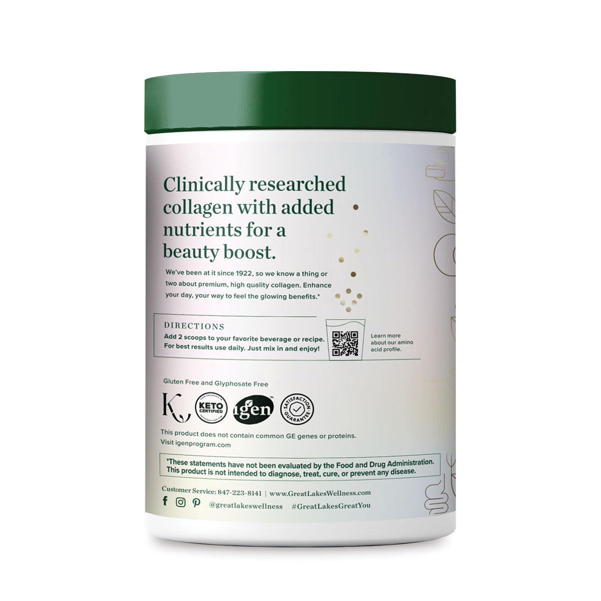 Foto 6 pulgar | Suplemento De Colágeno Great Lakes Wellness Beauty Boost, 240 Ml - Venta Internacional.