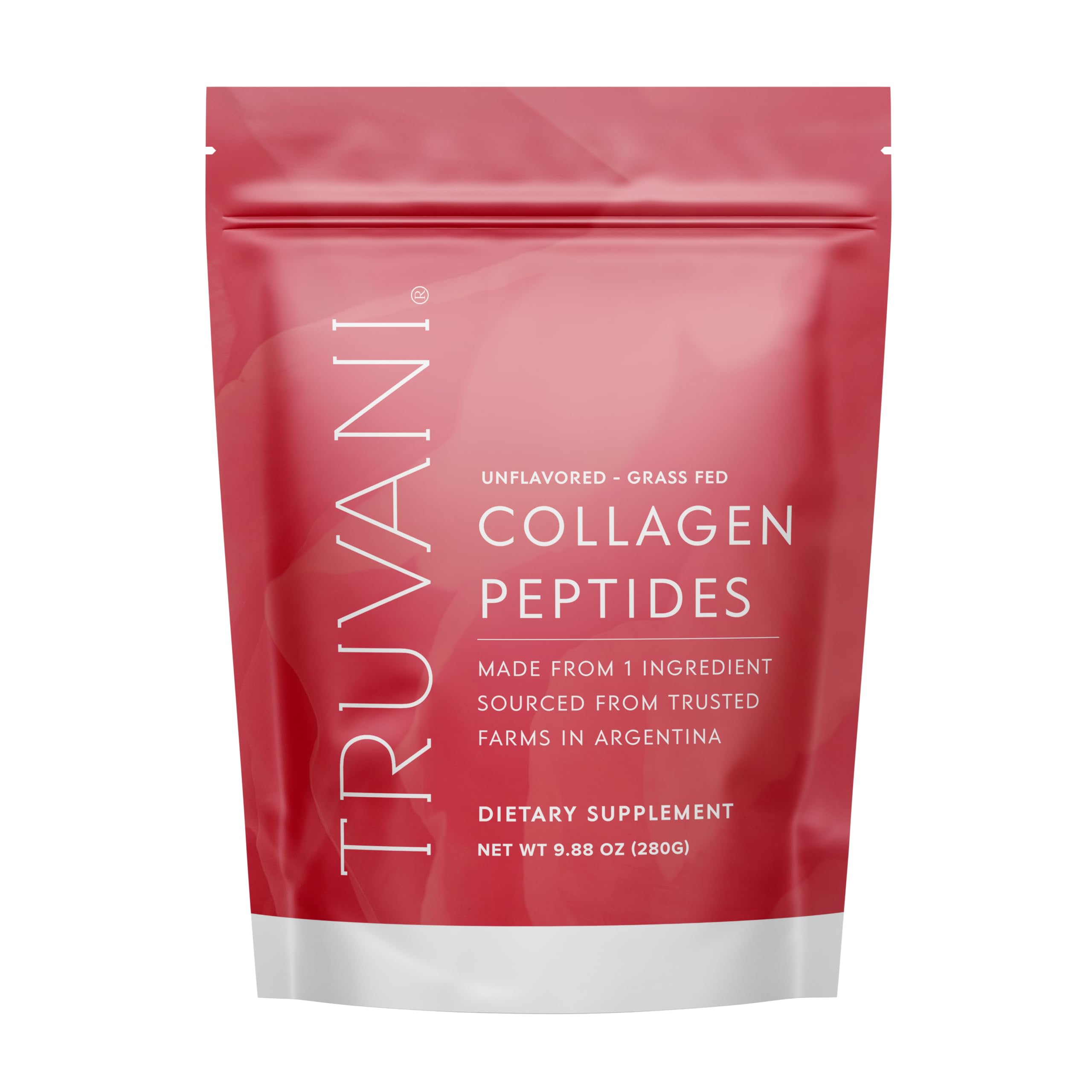 Péptidos De Colágeno Hidrolizados Truvani, 20 G, Alimentados Con Pasto, 14 Porciones - Venta Internacional.
