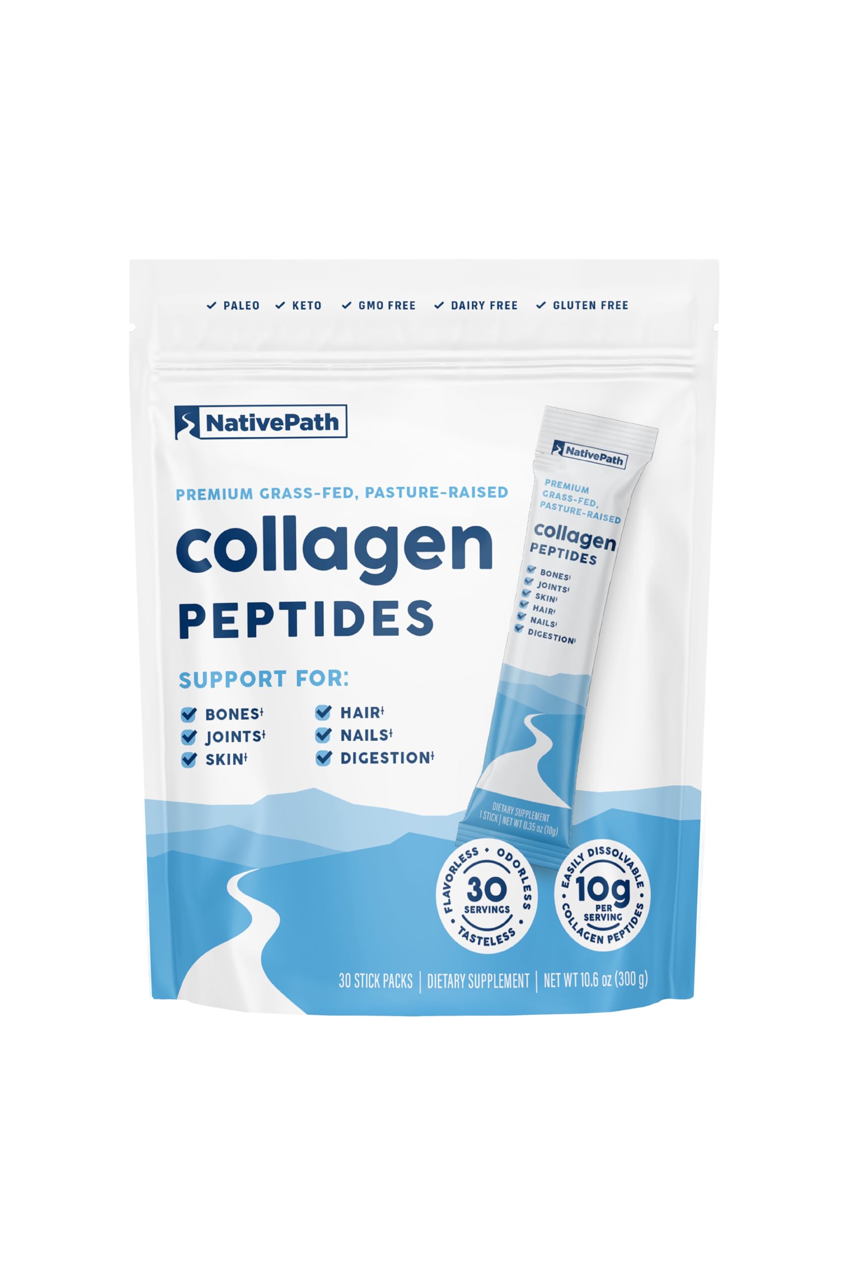 Foto 1 | Paquetes De Proteínas En Barra Con Péptidos De Colágeno Nativepath, 30 Porciones - Venta Internacional.