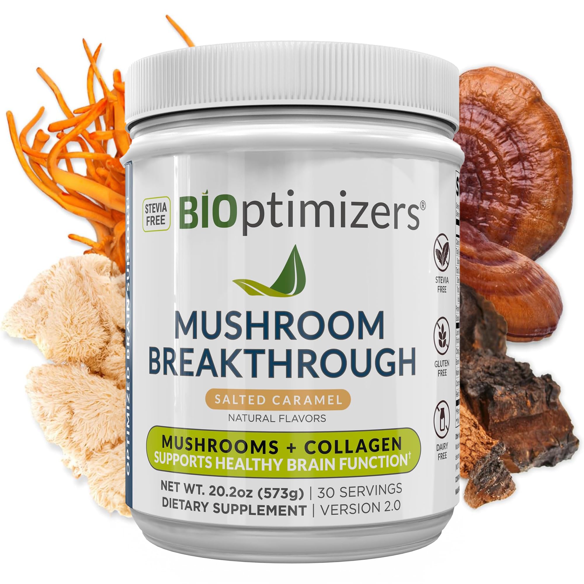 Foto 2 pulgar | Suplemento Bioptimizers Mushroom Breakthrough, 30 Porciones - Venta Internacional.