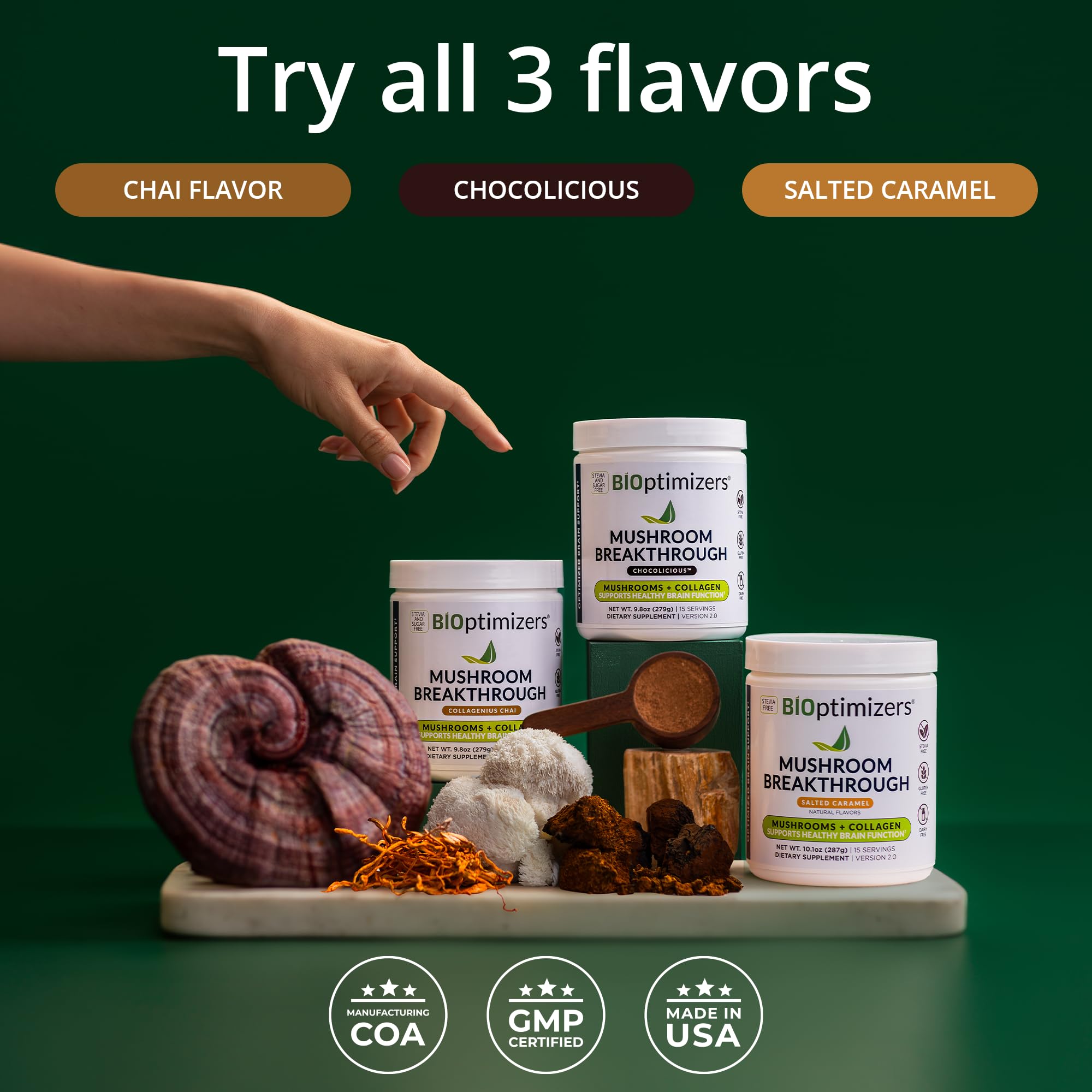 Foto 8 pulgar | Suplemento Bioptimizers Mushroom Breakthrough, 30 Porciones - Venta Internacional.