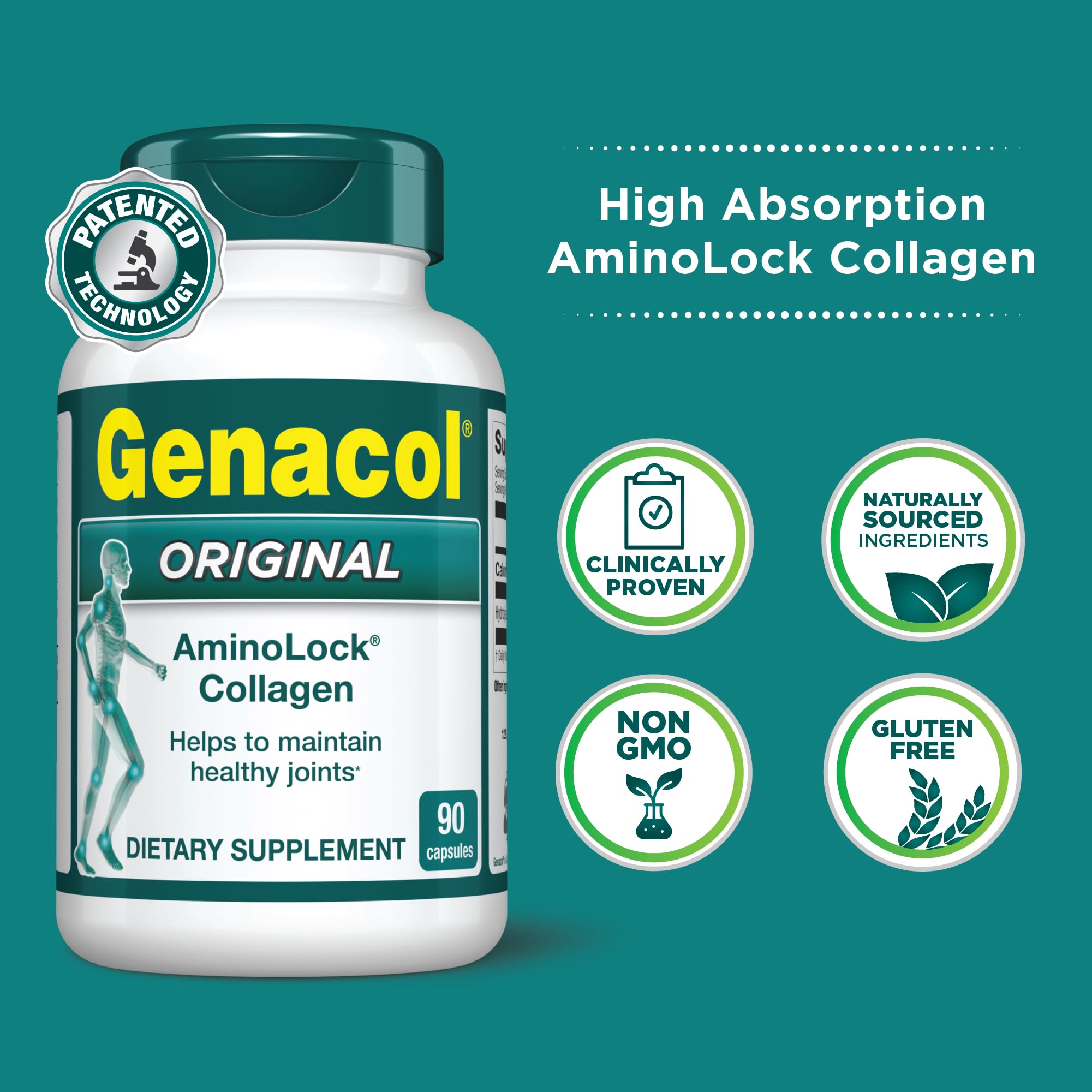 Foto 3 pulgar | Suplemento Genacol De Colágeno Hidrolizado Para La Salud De Las Articulaciones, 90 Cápsulas - Venta Internacional.