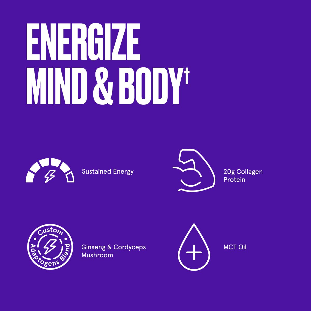 Foto 5 pulgar | Proteína De Colágeno Bulletproof Dark Chocolate Energy 570 Ml - Venta Internacional.