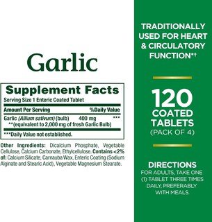 Foto 3 | Suplemento Nature's Bounty Garlic 2000 Mg 120 Capsulas - Venta Internacional