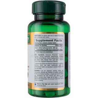 Foto 5 | Suplemento Nature's Bounty Garlic 2000 Mg 120 Capsulas - Venta Internacional