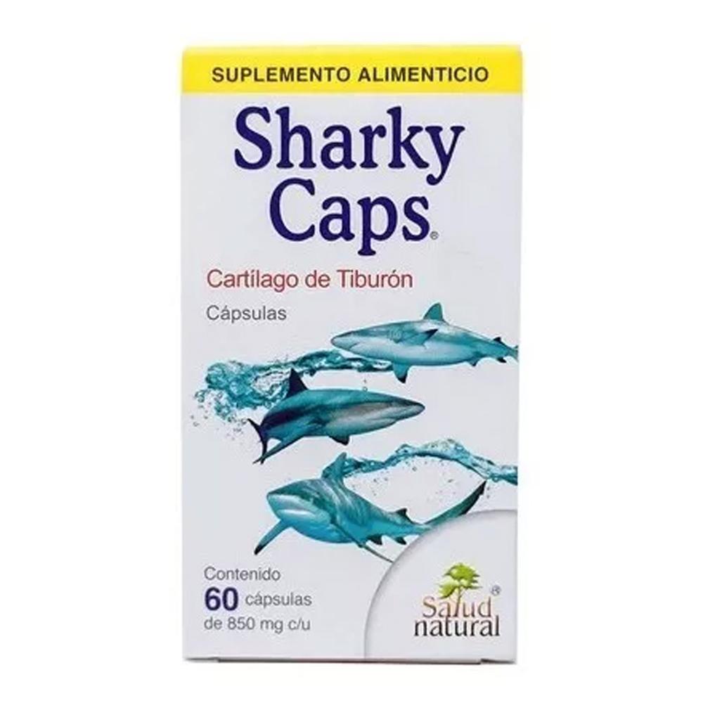 Foto 2 pulgar | Cartílago de Tiburón Sharky Caps 850 Mg 60 Cápsulas