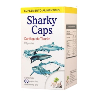 Foto 2 | Cartílago de Tiburón Sharky Caps 850 Mg 60 Cápsulas