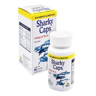 Foto 3 | Cartílago de Tiburón Sharky Caps 850 Mg 60 Cápsulas