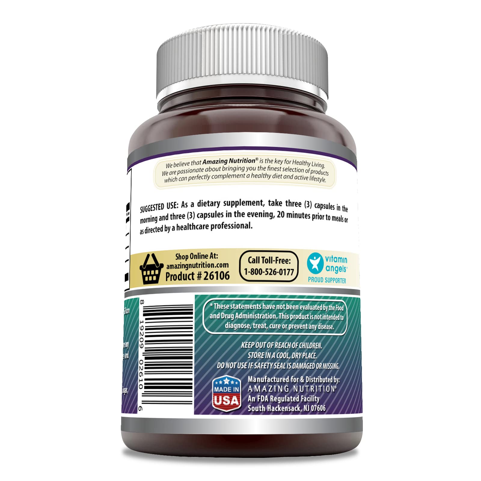 Foto 4 pulgar | Suplemento Amazing Formulas Advanced Colágeno 1600 Mg 90 Cápsulas - Venta Internacional.