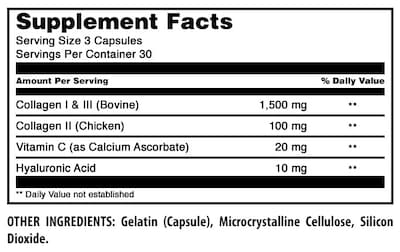 Foto 4 | Suplemento Amazing Formulas Advanced Colágeno 1600 Mg 90 Cápsulas - Venta Internacional.