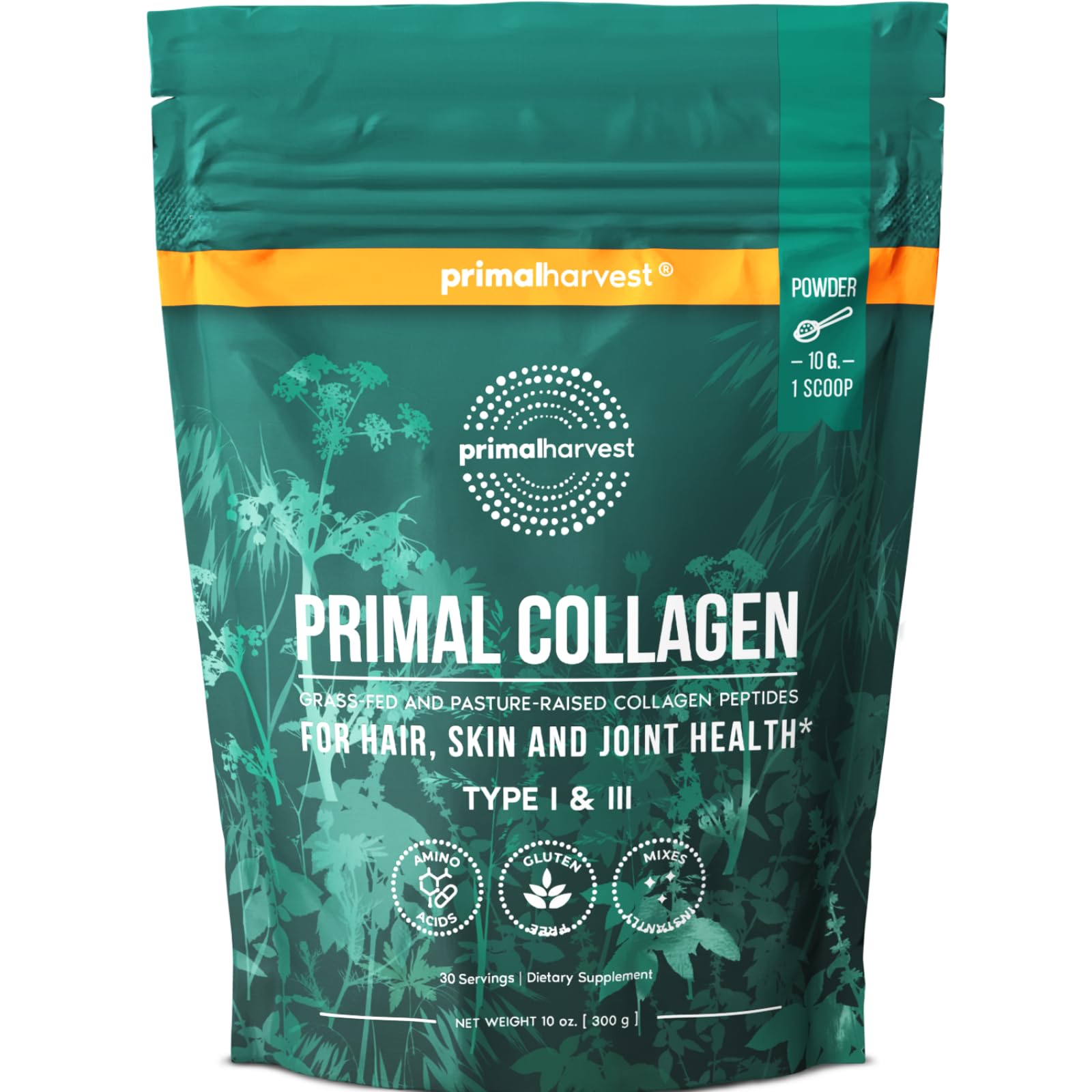 Foto 2 pulgar | Colágeno En Polvo Primal Harvest Primal Collagen Peptides 300 Ml - Venta Internacional.