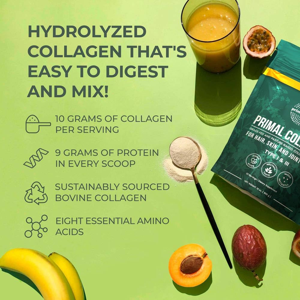 Foto 5 pulgar | Colágeno En Polvo Primal Harvest Primal Collagen Peptides 300 Ml - Venta Internacional.