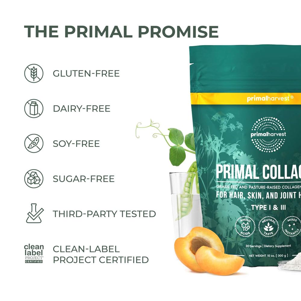 Foto 6 pulgar | Colágeno En Polvo Primal Harvest Primal Collagen Peptides 300 Ml - Venta Internacional.