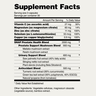 Foto 7 | Suplemento Snap Supplements 90 Cápsulas - Venta Internacional