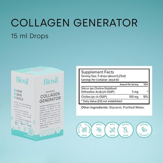 Foto 2 | Suplemento Biosil Collagen Generator 2 Piezas-Venta Internacional