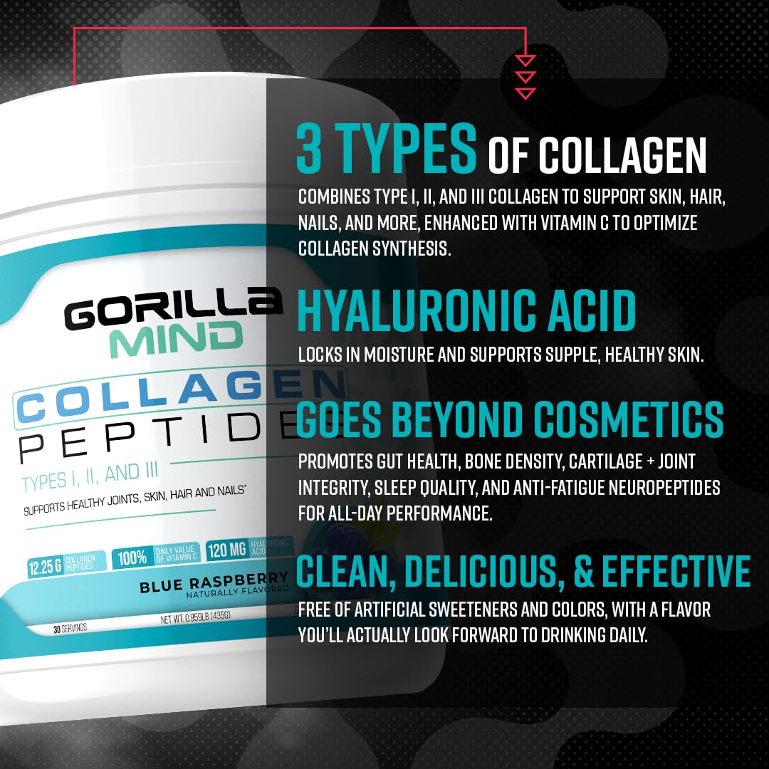 Foto 4 pulgar | Suplemento Gorilla Mind Péptidos de Colágeno de 435 g-Venta Internacional