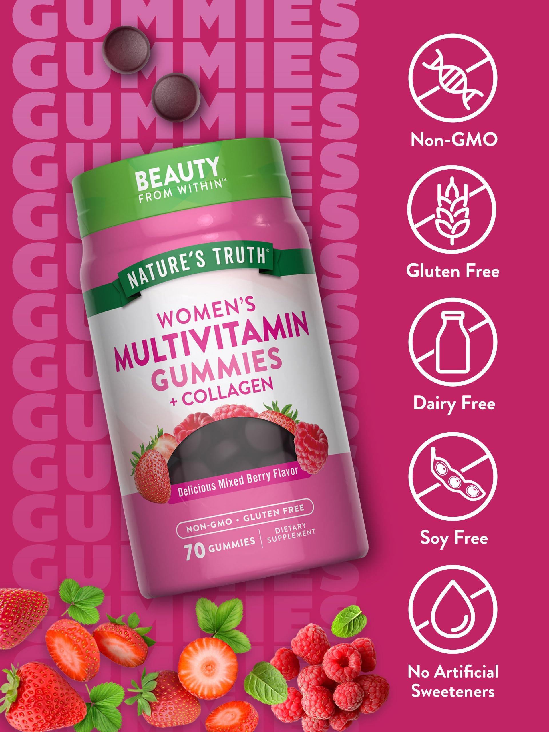 Foto 4 pulgar | Gomitas Multivitamínicas Supplement Nature's Truth para Mujer 70 Gomitas - Venta Internacional