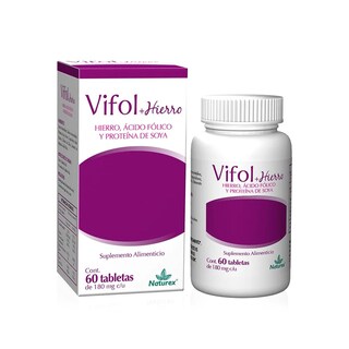 Foto 2 | Suplemento Alimenticio Vifol+hierro 180 Mg 60 Tabletas