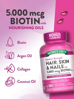 Foto 5 | Vitamina para Cabello + Piel + Uñas Nature's Truth - Venta Internacional