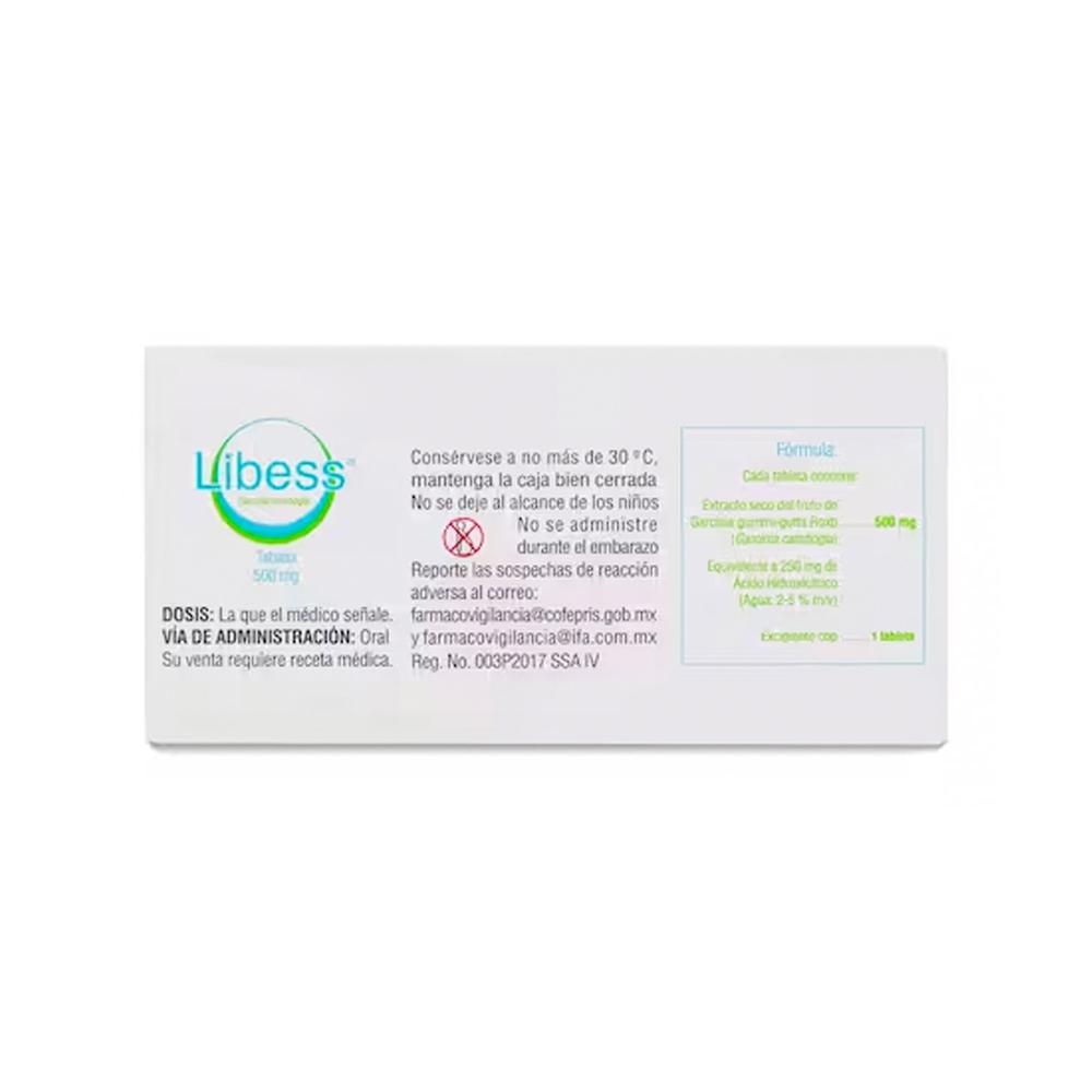 Foto 4 pulgar | Suplemento Libess 30 Tabletas