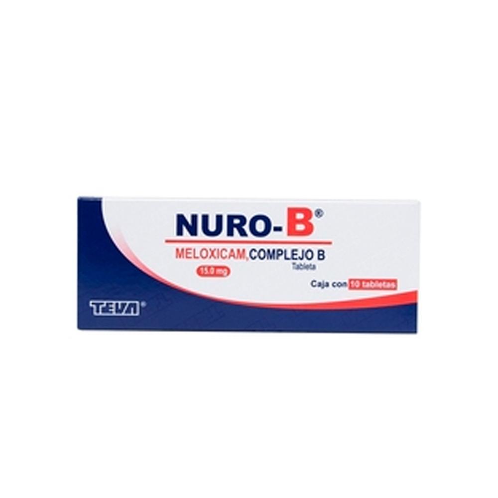 Foto 2 pulgar | Complejo B Nuro-b 15 Mg 10 Tabletas