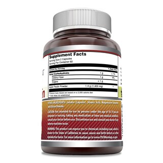 Foto 3 | Suplemento Amazing Formulas, Pectina De Manzana, 1400 Mg, 120 Cápsulas - Venta Internacional.
