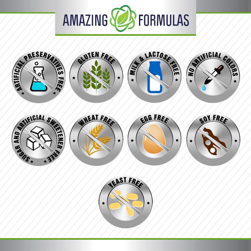 Foto 6 pulgar | Suplemento Amazing Formulas, Pectina De Manzana, 1400 Mg, 120 Cápsulas - Venta Internacional.