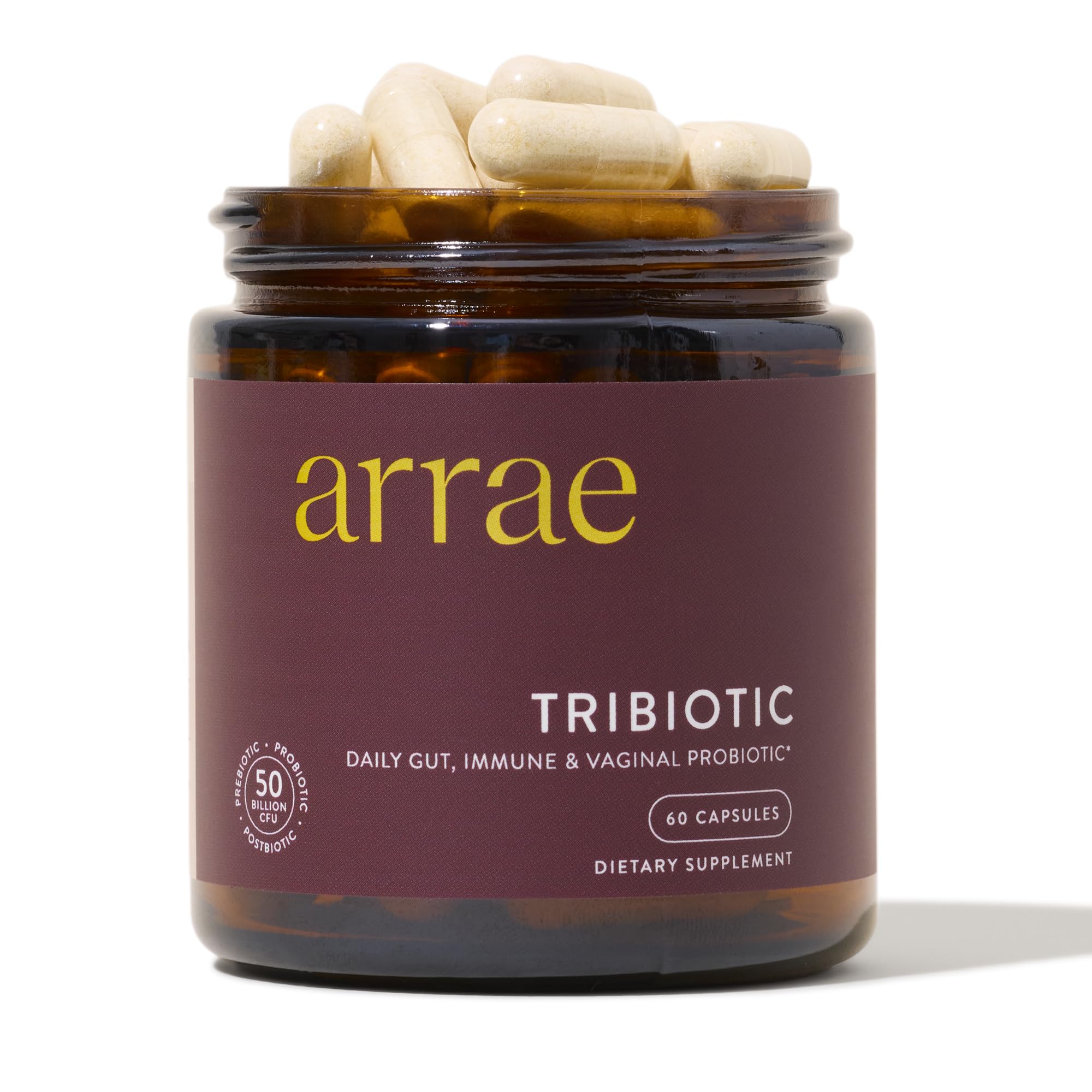 Suplemento De Probióticos Tribióticos Arrae Para Mujeres 60 Tabletas - Venta Internacional.