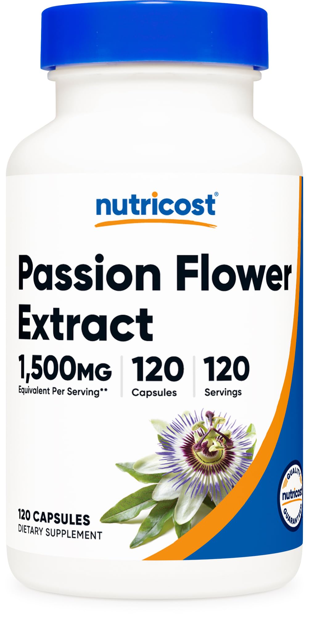 Foto 2 pulgar | Suplemento Nutricost Extracto De Pasiflora 1500 Mg 120 Cápsulas - Venta Internacional.
