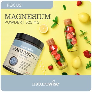 Foto 7 | Suplemento Naturewise De Citrato De Magnesio En Polvo 325 Mg - Venta Internacional.