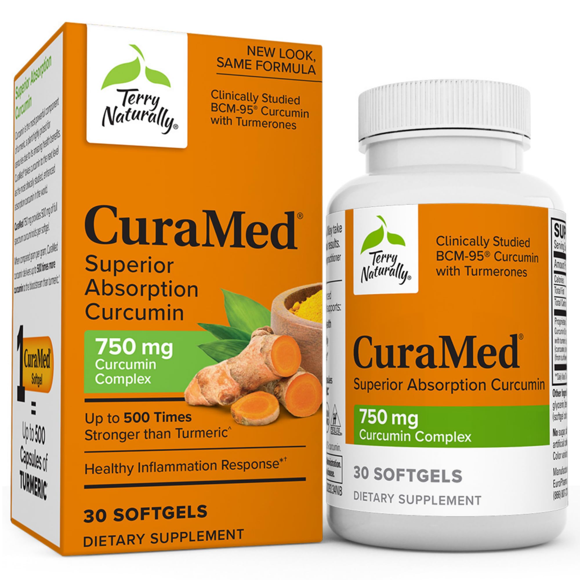 Foto 2 pulgar | Suplemento Terry Naturally Curamed 750 Mg De Curcumina 30 Cápsulas Blandas - Venta Internacional.