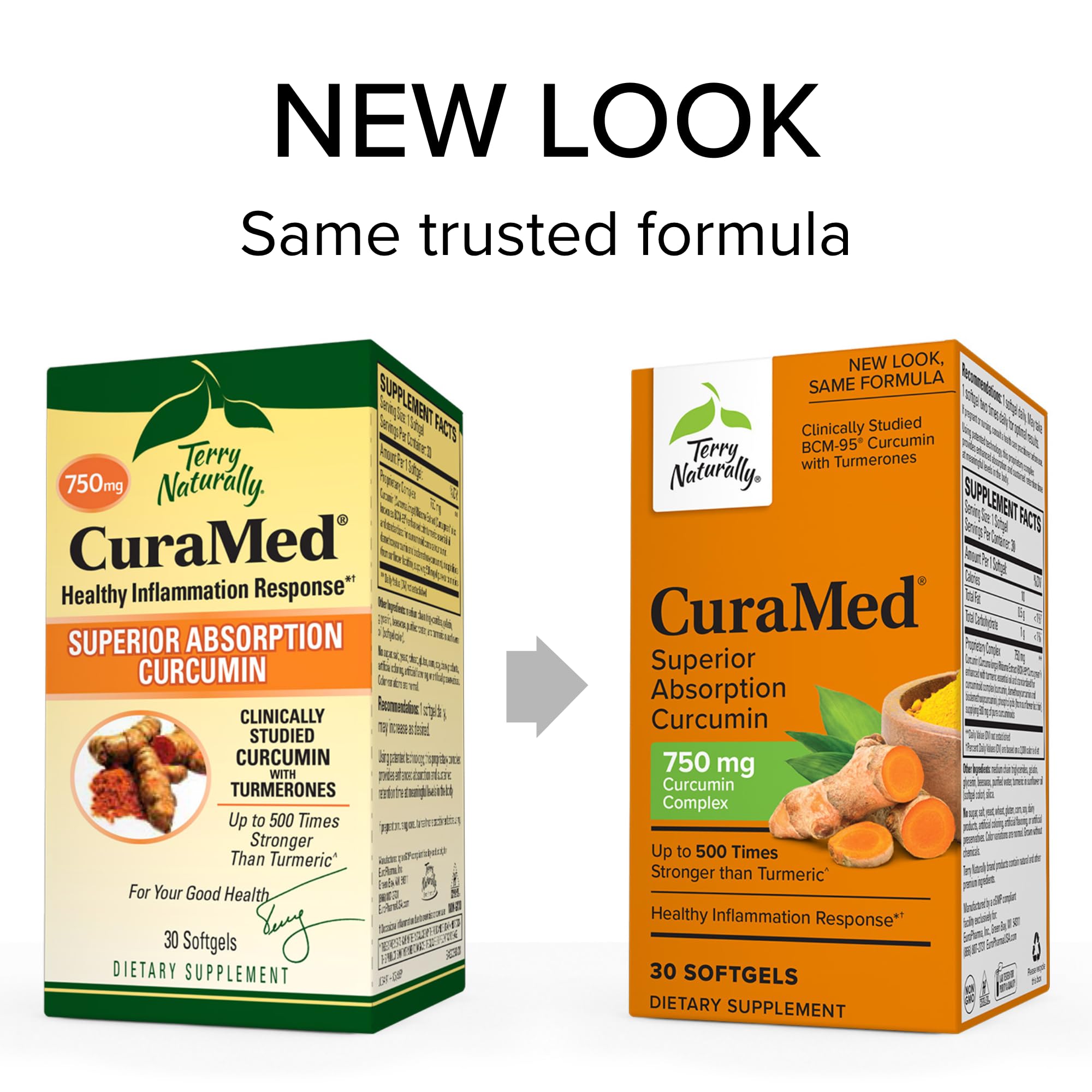 Foto 4 pulgar | Suplemento Terry Naturally Curamed 750 Mg De Curcumina 30 Cápsulas Blandas - Venta Internacional.