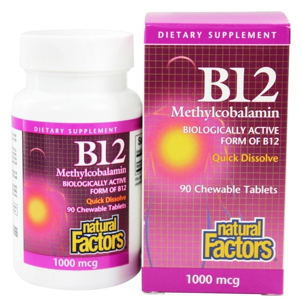 Foto 2 pulgar | Suplemento De Factores Naturales: Vitamina B12, Metilcobalamina, 1000 Mcg - Venta Internacional.