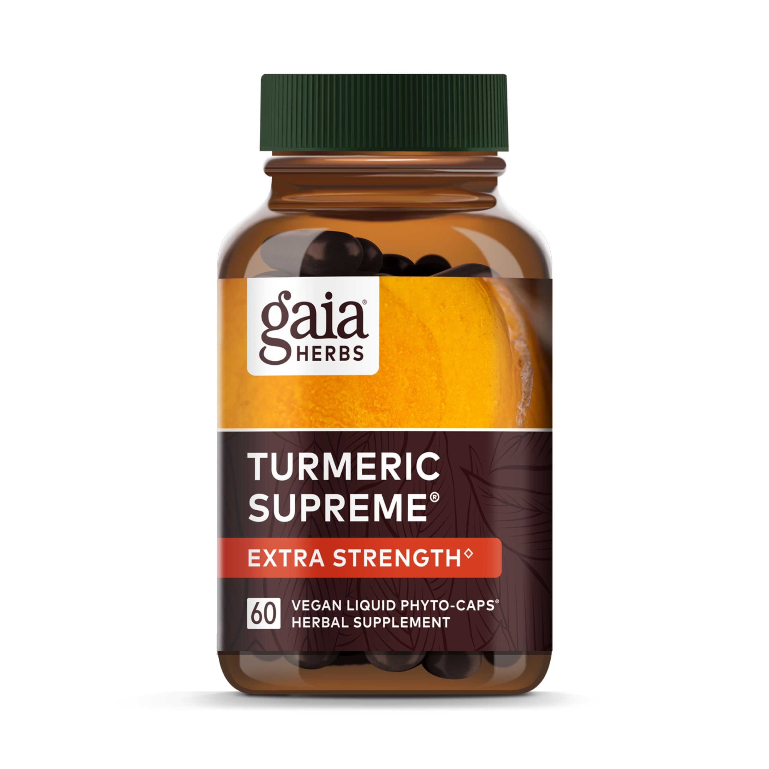 Foto 2 pulgar | Suplemento Gaia Herbs Turmeric Supreme Extra Strength 60 Cápsulas - Venta Internacional.