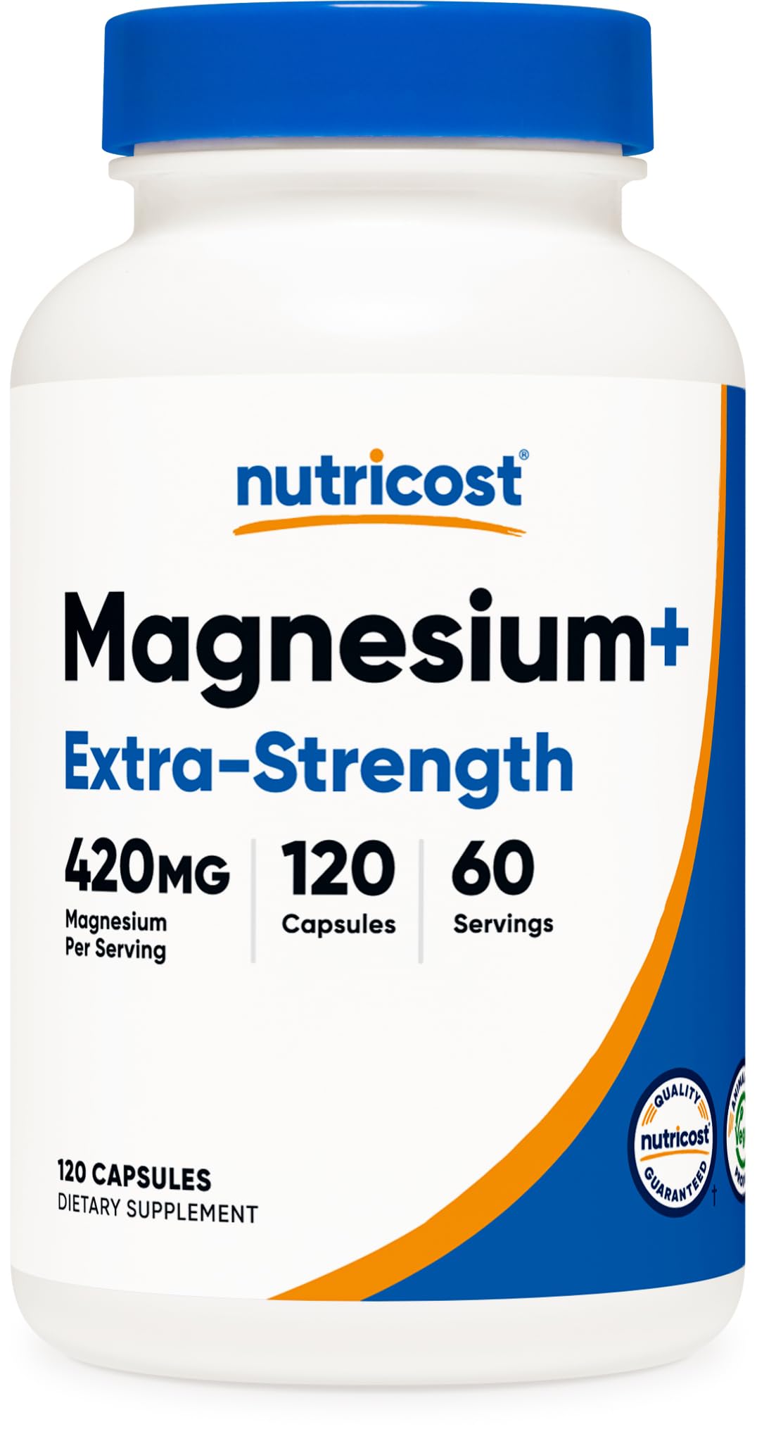 Foto 2 pulgar | Suplemento Nutricost Magnesium+ Extra Strength 420 Mg 120 Cápsulas - Venta Internacional.